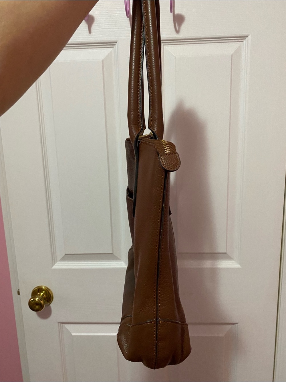Lodis Large Brown Leather Tote Bag Women’s Tote Bag - Picture 8 of 16